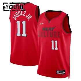Maillot NBA Miami Heat Jaime Jaquez JR Nike 2024-25 City Edition Rouge Swingman - Enfant